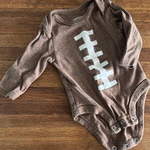 Carter's Brown Football Onesie